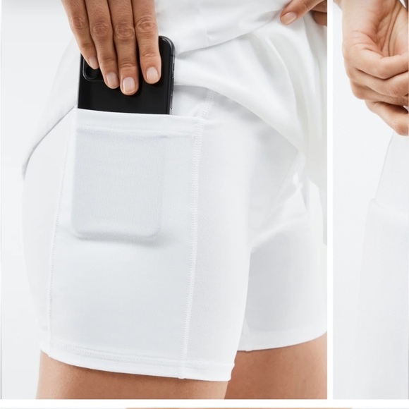 NWT Fabletics Skye Skort Tennis Skirt White Size S - Picture 4 of 8